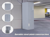 Grey Two-Door L-shaped Office Gym Shed Storage Lockers V63-835131