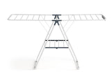 Artiss 2 Tier Clothes Rack Airer Foldable 139CM White HANGER-B-04-FLD-WH