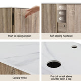 Cefito Vanity Unit 915mm with Basin Oak BV-CA-FLU01-900-WD-ABC