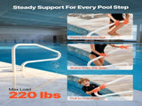 Pool Rail, 122 x 81.3 cm Pool 100kg Load Capacity Heavy Duty Stainless Steel Swimming V952-JHWYCFSYM483K9XJA001V0