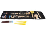 61Pcs Polymer Clay Sculpting Tools Exquisite Versatile Clay Carving Tools with Canvas Bag for V1294-YM0523-3118220076211