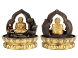LED Lighted Tabletop Fountain Resin Water Fountain Ornaments Meditating Buddha Statue Home V1294-YM0901-3111200176312