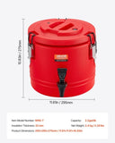 VEVOR Insulated Beverage Dispenser for Hot and Cold Drinks 2.2 Gal/8L Cooler Jug V952-YLHLQQYXKHS2T3EE9001V0