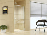 Adjustable Semi Frameless Shower Screen x 195cm Australian Safety Glass V63-828791