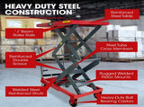 T-REX 300KG Hydraulic High Lift Double Scissor Trolley, 1.3M Max Platform Hgt, Heavy-Duty, for V219-VHWLFCTRH3HA