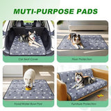 2 Pack Washable Pee Pads for Dogs, Waterproof, Gray Super Absorbent, Waterproof and Non-Slip V1107-136-03776-GRY2