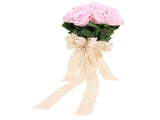 Artificial Wedding Bouquet Fade Proof Minimalist Realistic Silk Roses Bridal Bouquet for Prop V1294-YM0901-3115250086311
