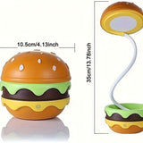 Orange Burger-Shaped Night Light Rechargeable Night Light Touch Switch Night Light 3 V1347-DSZ-XXX-NNN