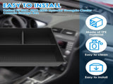 Lower Center Console Organizer Tray, Non Slip Waterproof TPE Car Storage Box Insert, Black V1188-MS-721-261