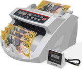 Automatic AUD Money Counter Machine with UV/MG/IR Detection, High-Speed Banknote Counter & Digital V1181-OF009-2108-WH