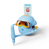 Blue smart Drawing & Learning Robot Toy with 100 Cards - Drawing & Vocabulary Educational Companion V888-ELOSUNG39960