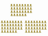 90PCS Gold Pillar Candle Base Taper Candle Holder Candlestick Christmas Decor V1366-AZ2-W-14603