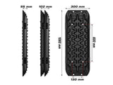 X-BULL Recovery tracks / Sand tracks / Mud tracks / Off Road 4WD 4x4 Car 2pcs Gen 3.0 - Black V211-AUEB-XBRT009-N