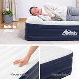 Weisshorn Air Mattress Single Inflatable Bed 46cm Air bed Grey AMAT-PLO01-46-S-WHBL