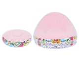 Portable Inflatable Sofa Comfortable Chair Longue with Footstool for Living Room BalconyPink V1294-YM0901-3116200047911