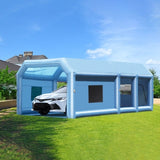 VEVOR Inflatable Paint Booth 23x13.1x9ft Inflatable Spray Booth 750W480W Blower V952-CQSPQFLSKCGLKCDG9V3