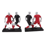 Resign Football Player Statue Soccer Sculpture Figurine Football Statue Decor Soccer Miniatures V1294-YM3115220103011-0421