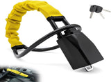 2 Set Yellow 28 Inch Car Steering Wheel Anti Theft - Universal Steel Cable Anti Shear Seat Belt V888-ELOSUNG55175-7