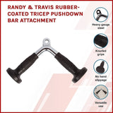 Randy & Travis Rubber-Coated Tricep Pushdown Bar Attachment V63-784865