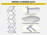 Literature Rack, 6 Pockets, Pop up Aluminum Magazine Rack, Lightweight Catalog Holder Stand V952-LHJJCZDSSM6A4NJPRV0