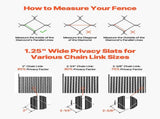 Bottom Locking Privacy Slats, Single-Wall Vertical Bottom-Locking Slats for Chain-Link Fence, V952-DBYSBTDBPE6FQ52L1V0