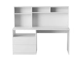 Artiss Computer Desk Office Study Desks Table Bookshelf Drawer White 120cm FUR-W-CD120-WHT-AB