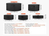 5-Piece Drum Case Set, 600D, Padded Drum Bags for Bass, Tom, and Snare, Thick Padding, Lightweight V952-GSNBNJB5JTJZ56BHD001V0