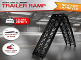 Kartrite Aluminium Folding Loading Ramp ATV Motorbike Motorcycle Golf Buggy Trailer - Black ATV-01A-BK-1