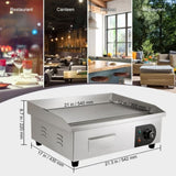 VEVOR 3000W 54cm Commercial Electric Countertop Griddle Flat Top Grill Hot Plate V952-PDDBLDQ2210MMOPHZV3