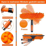 2-in-1 Window Squeegee with Telescopic Handle, 4.5m, Gray - Effective Cleaning for High Windows, V1188-MS-325-0331