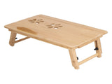 Multi Function Folding Bamboo Laptop Table Adjustable Laptop Holder Study Desk for Home V1294-YM0901-3116210059311