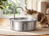 i.Pet 3.2L Cat Water Fountain Pet Feeder Dog Drinking Dispenser 304 Stainless Steel PET-FEEDER-3L-SS