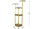 Levede Plant Stand Outdoor Indoor Flower Gold Large UM1189-L-GD