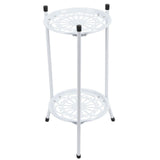 2Tier Metal Plant Stand Flower Pot Holder Display Shelf Rack Home Decoration Garden V1294-YM0901-3111210013912