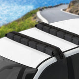 Universal Soft Car Roof Rack 116cm Kayak Luggage Carrier Adjustable Strap Black CAR-RFBAR-FOAM-112-BK