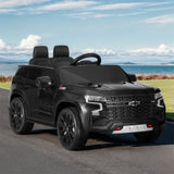 Kids Ride On Car Licensed Chevrolet Tahoe Electric Toys Horn Remote 12V Black RCAR-LS-CHEVT-TAHOE-BK