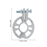 Heavy Duty Scaffold Coupler Clamp with Sliding Rosette , Plated for Event Stages and Construction V1369-AZ3-W-19323
