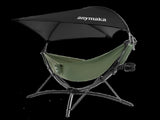 anymaka Hammock Full Pack - 3 Second Setup Portable Hammock Stand with Hammock, Canopy & Cup Holder, V1168-HM-BFPNHSO-FG