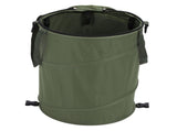 Camping Trash Can with Zippered Lid 24 Gallons Large Capacity Foldable Portable Garden Garbage V1294-YM0901-3111240240813