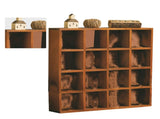 Wall Mounted Figures Display Shelves Rack Retro Wooden Figures Display Case for Home Bedroom 16 V1294-YM0703-3117230122711