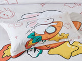 Rabbit Kids Quilt Cover Set - Double Size V493-SM-D-04