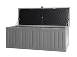 Gardeon Outdoor Storage Box 270L Container Lockable Garden Bench Tool Shed Grey OSB-S270-BKGE
