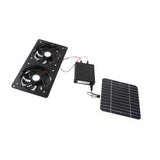 Solar Exhaust Fan IPX7 Waterproof Safe 20W Solar Panel Ventilation Fan with Energy Storage Box for V1294-YM0901-3111240101311