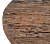 INVERTED WOOD AND IRON SIDE TABLE V742-M10386