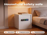Wendlon White Touch Screen Safe Box with Electronic password, Backlit Keypad, LED Light, Anti-Rust & V1411-AU000050EW