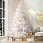 Jingle Jollys Christmas Tree 2.1m 1000 White Tips Xmas Tree Decorations XM-TR-WELL-7F-WH