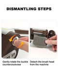 LED-lit electric barbecue brush, rechargeable rotating cleaning, instantly cleans the grill after V1232-BXGGLS001