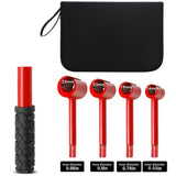 4-in-1 Hinge Gap Adjustment Wrench Set with Interchangeable Socket Heads for Fixing Door Sag, V1341-ZY-5WS2DM6G-THREADSTYLERED