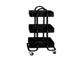 Levede 3 Tiers Kitchen Trolley Cart Black HO0576-3-BK_NZ