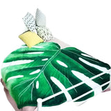 NNEOBA Green Leaf-Shaped Flannel Blanket V728-1005005077127867-GREEN-LEAF-PATTERN-D-150X200CM